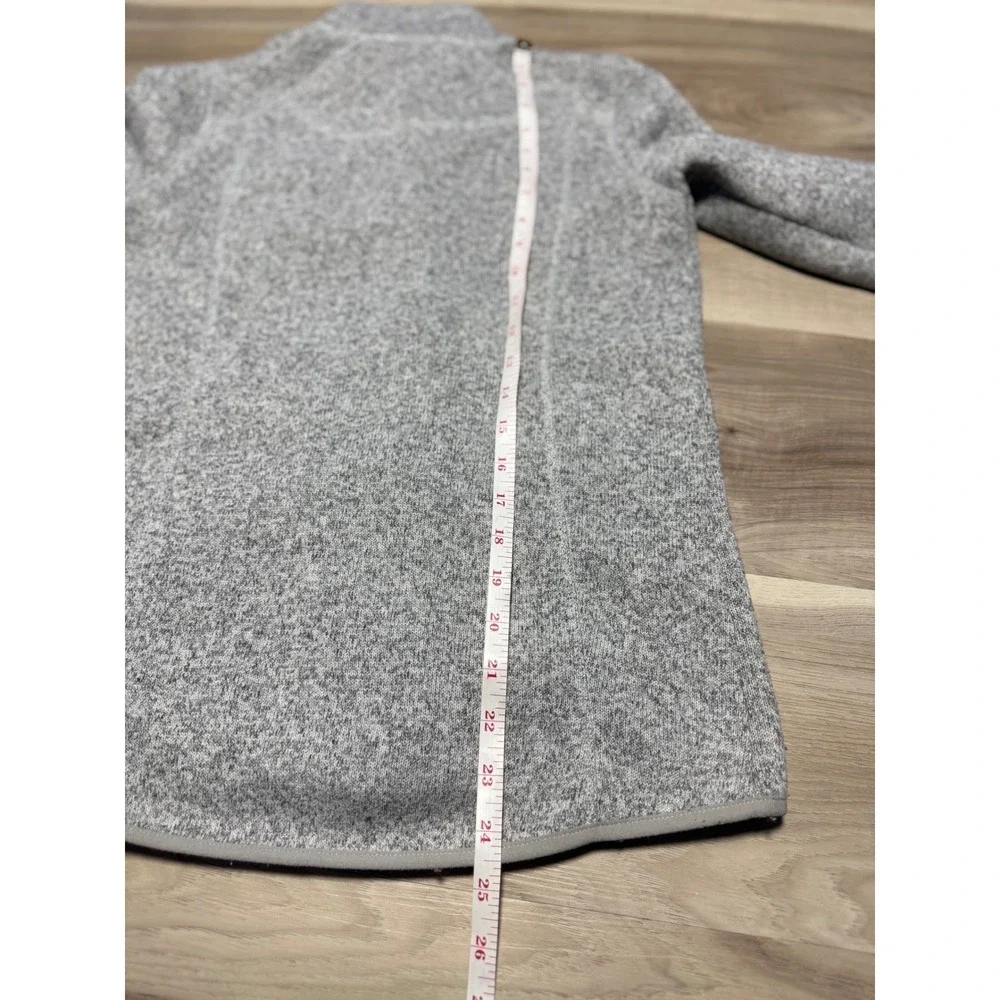 LL Bean Sweater Fleece Jacket Womens XXS Gray Full Zip Mock Neck 279684 Outdoor - Picture 8 of 9